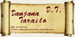 Damjana Tarailo vizit kartica